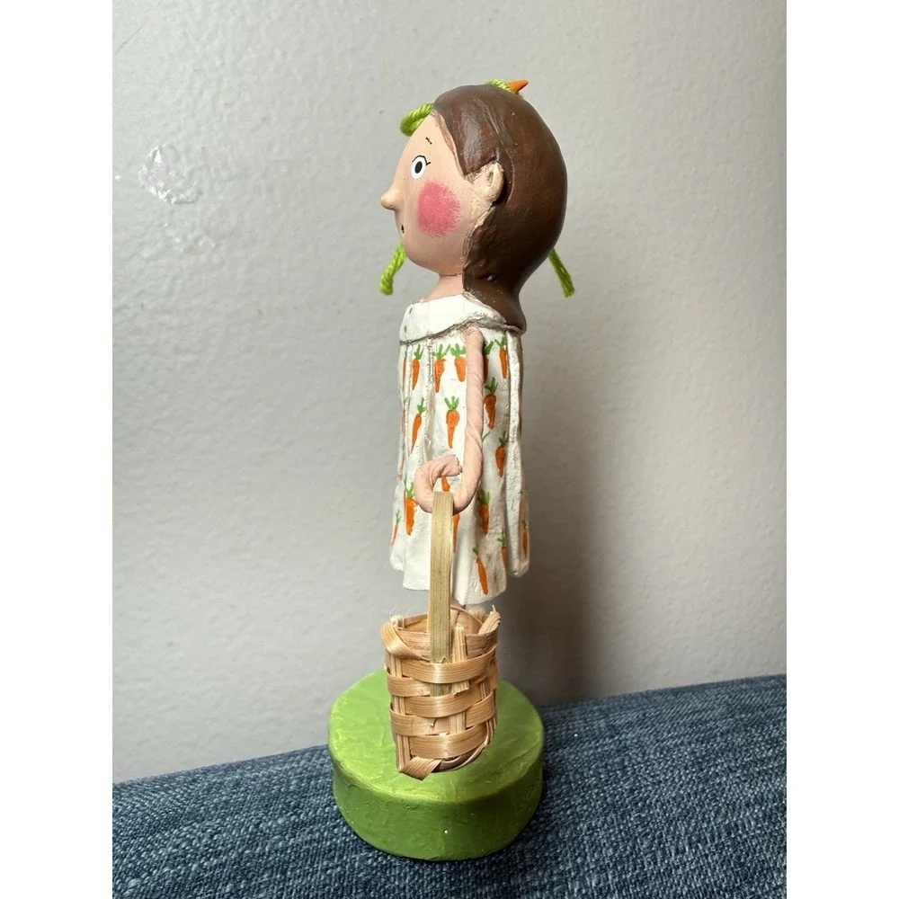 Chrissy Carrot Lori Mitchell ESC Trading Easter Girl Figurine Basket Retired HTF